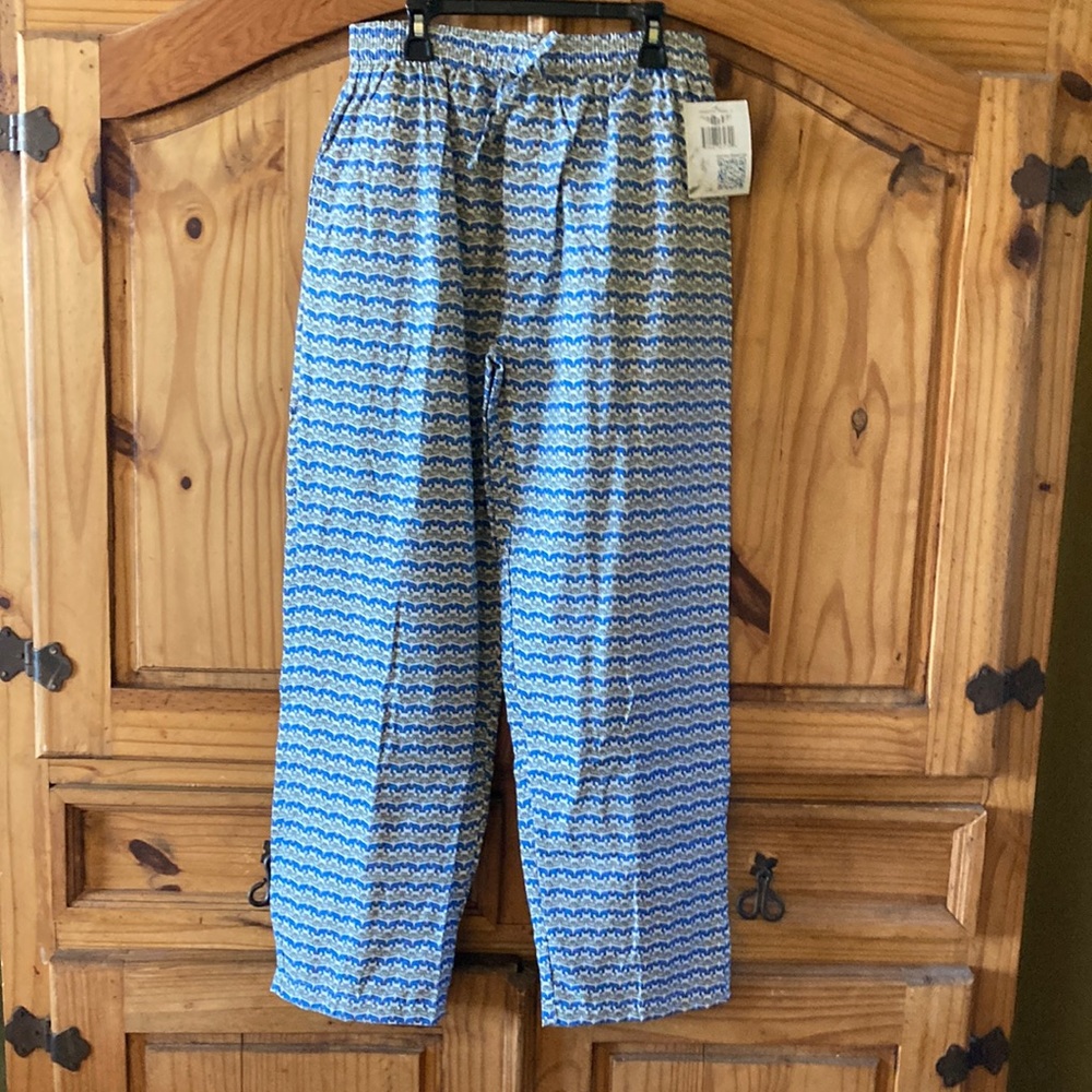 Men’s American Heaven blue gray elephants pajama lounge pants size S - NWT